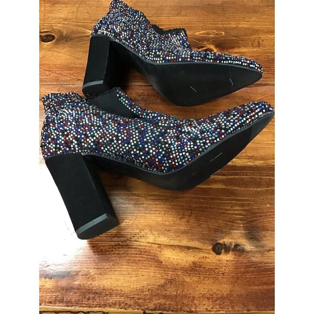 Woman’s Fun Sparkling Material Girl Bootie Size 6 ❤️ - Picture 4 of 5